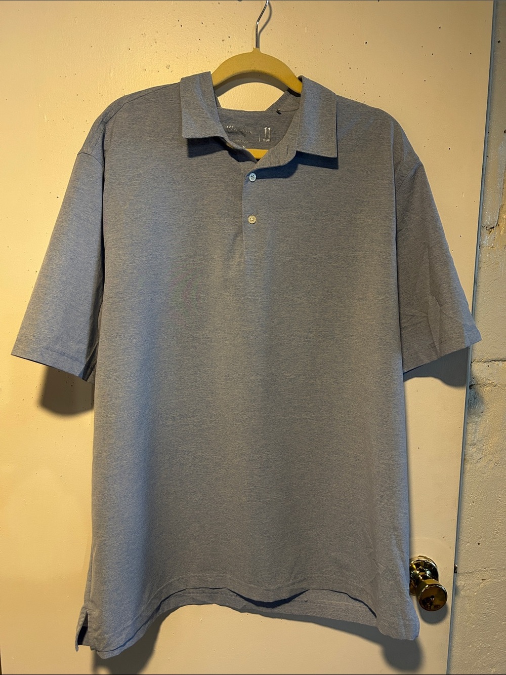 Walter Hagen Men's Light Gray Short-Sleeve Polo
